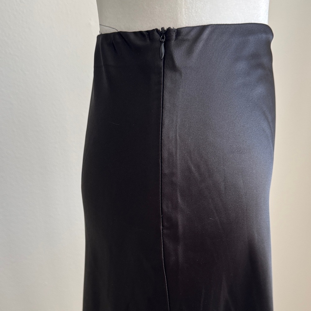 Zeagoo Black Silk Skirt XS - Picture 4 of 6